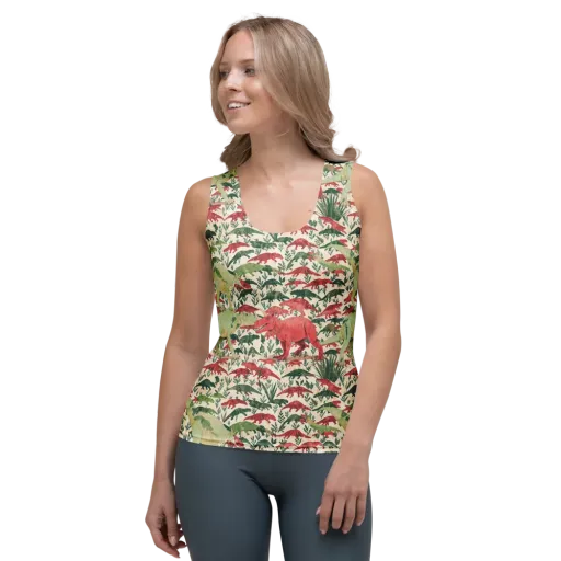 Dino Canopy on a Women's Tank Top
