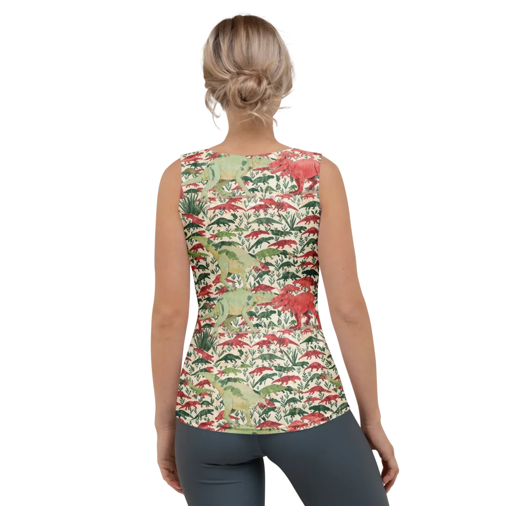Dino Canopy on Women's Tank Top — Back