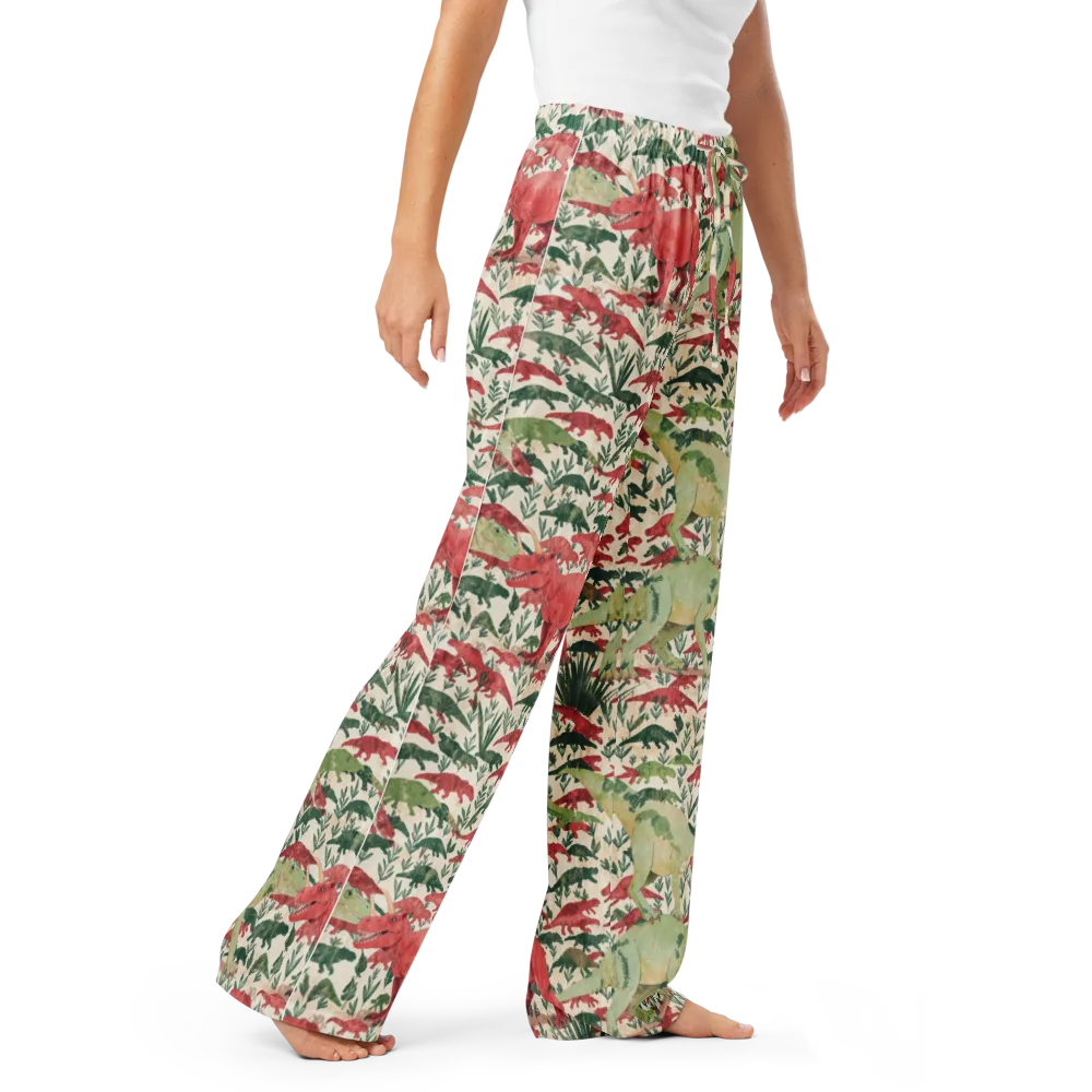Dino Canopy on Women's Pajama Pants — Right Front