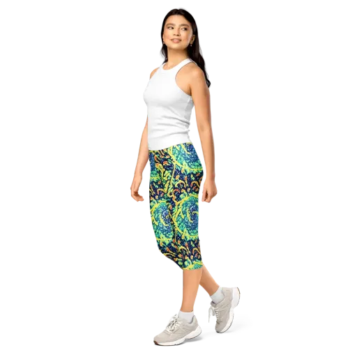 Vortex Glow on a Capri Leggings