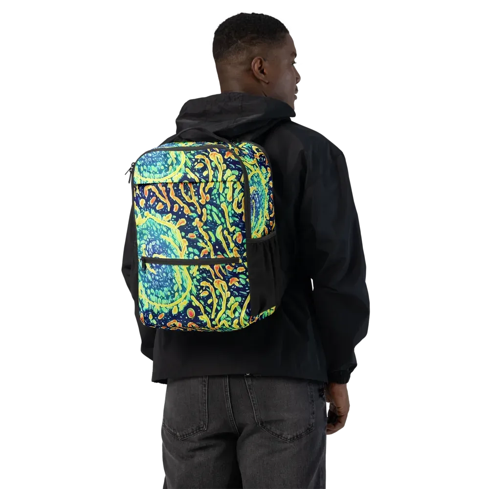 Vortex Glow on Utility Backpack — Back