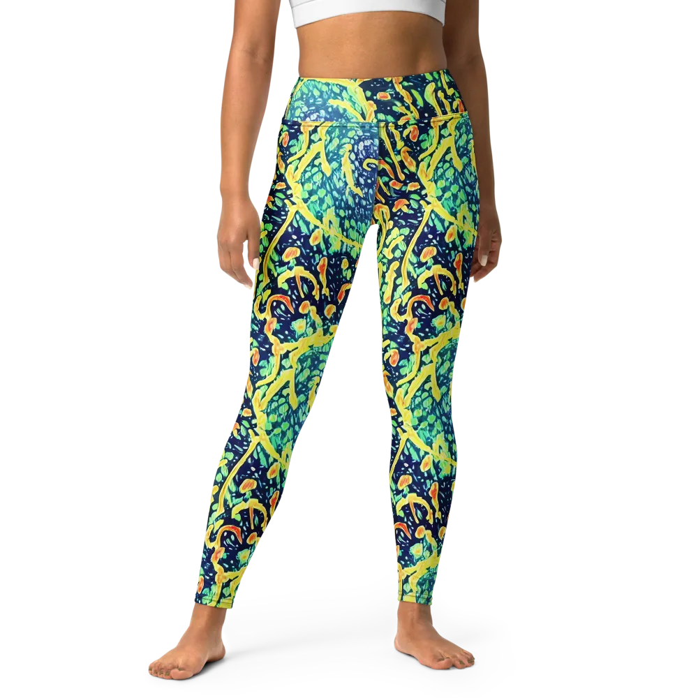 Vortex Glow on Yoga Leggings — Front