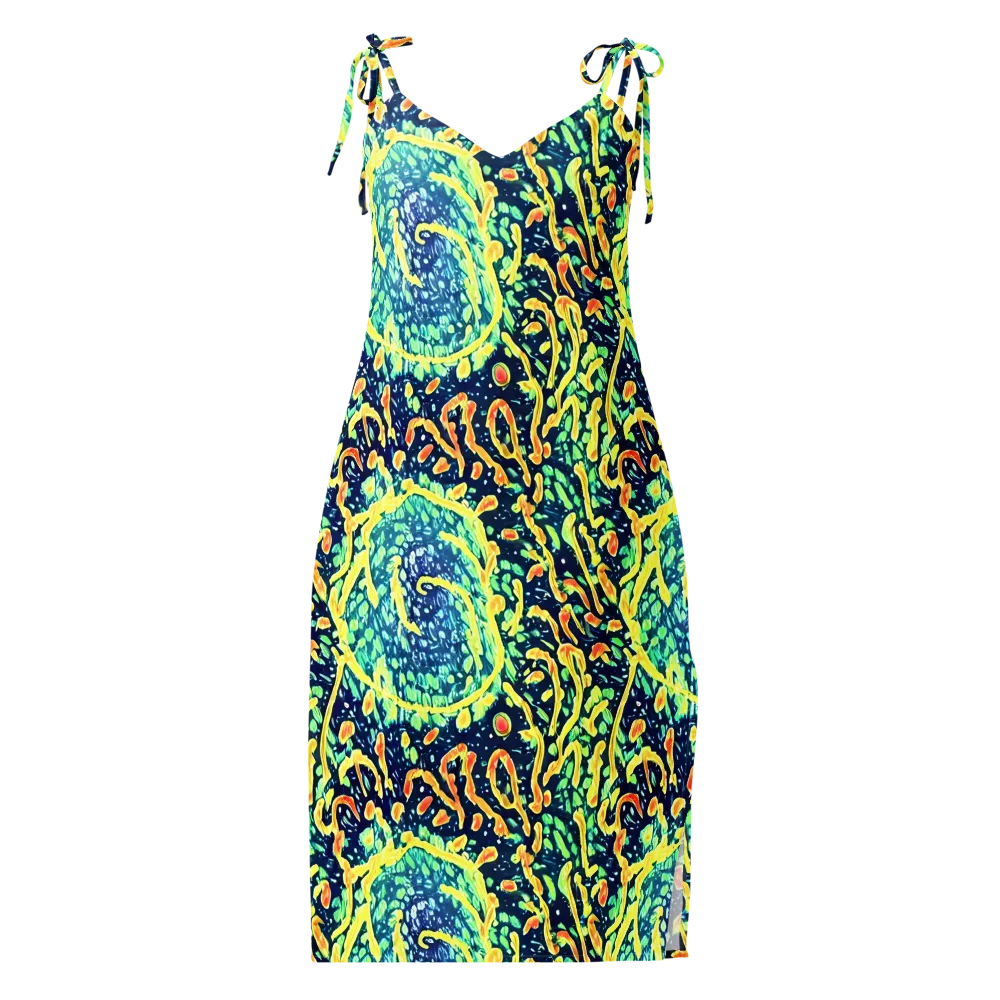 Vortex Glow on Slip Dress — Front