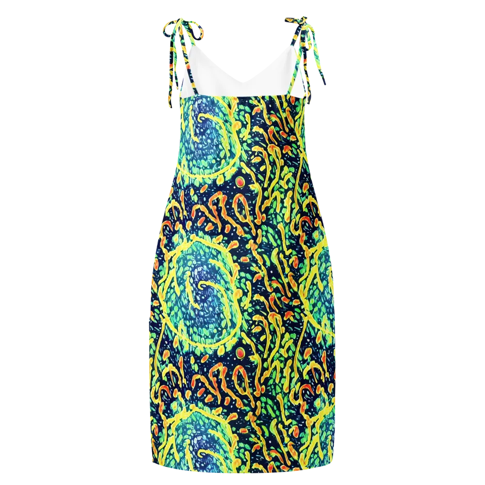 Vortex Glow on Slip Dress — Back