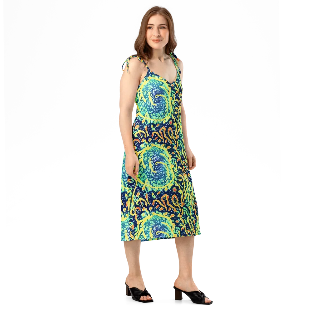 Vortex Glow on Slip Dress — Right Front