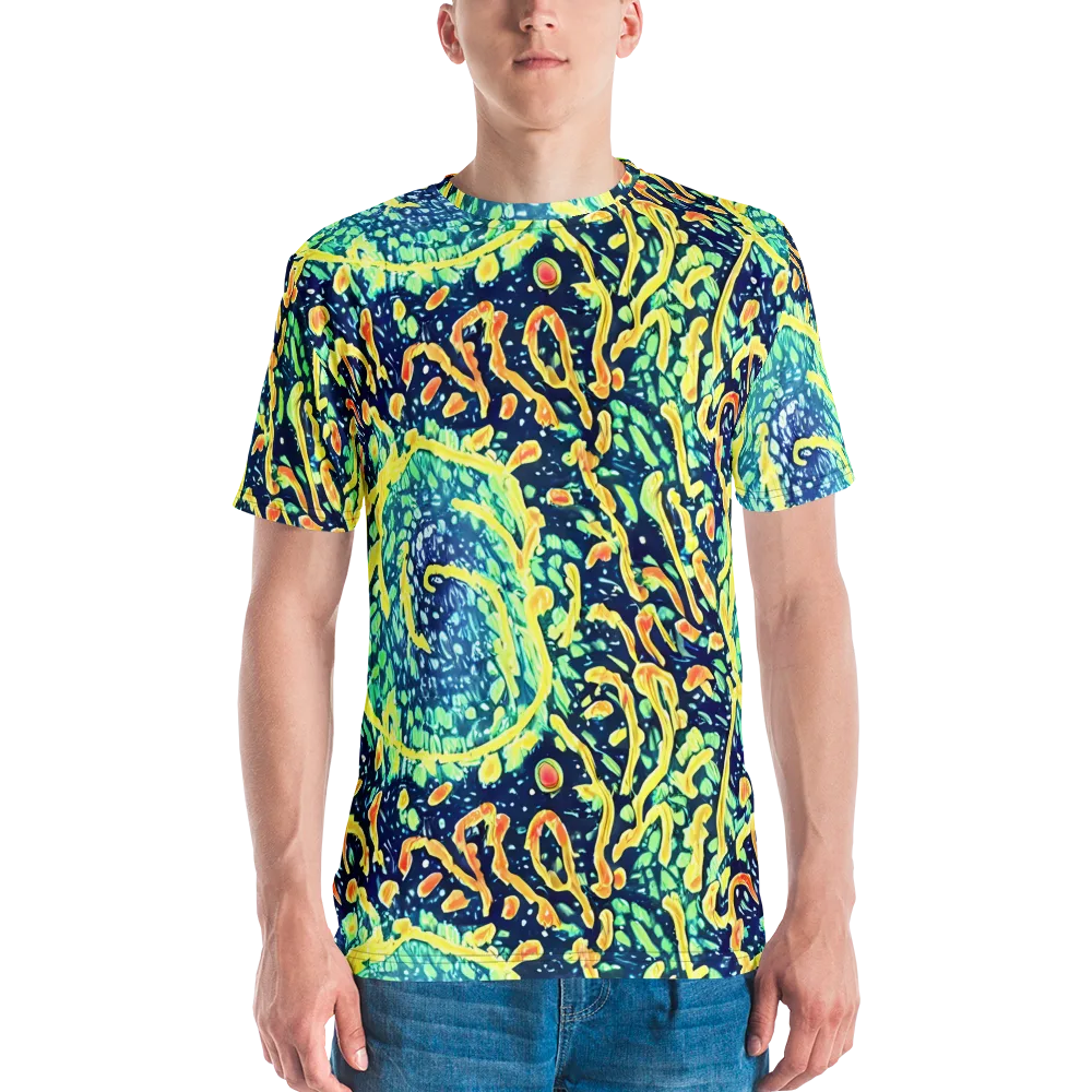 Vortex Glow on Men's Crew Neck T-Shirt — Front