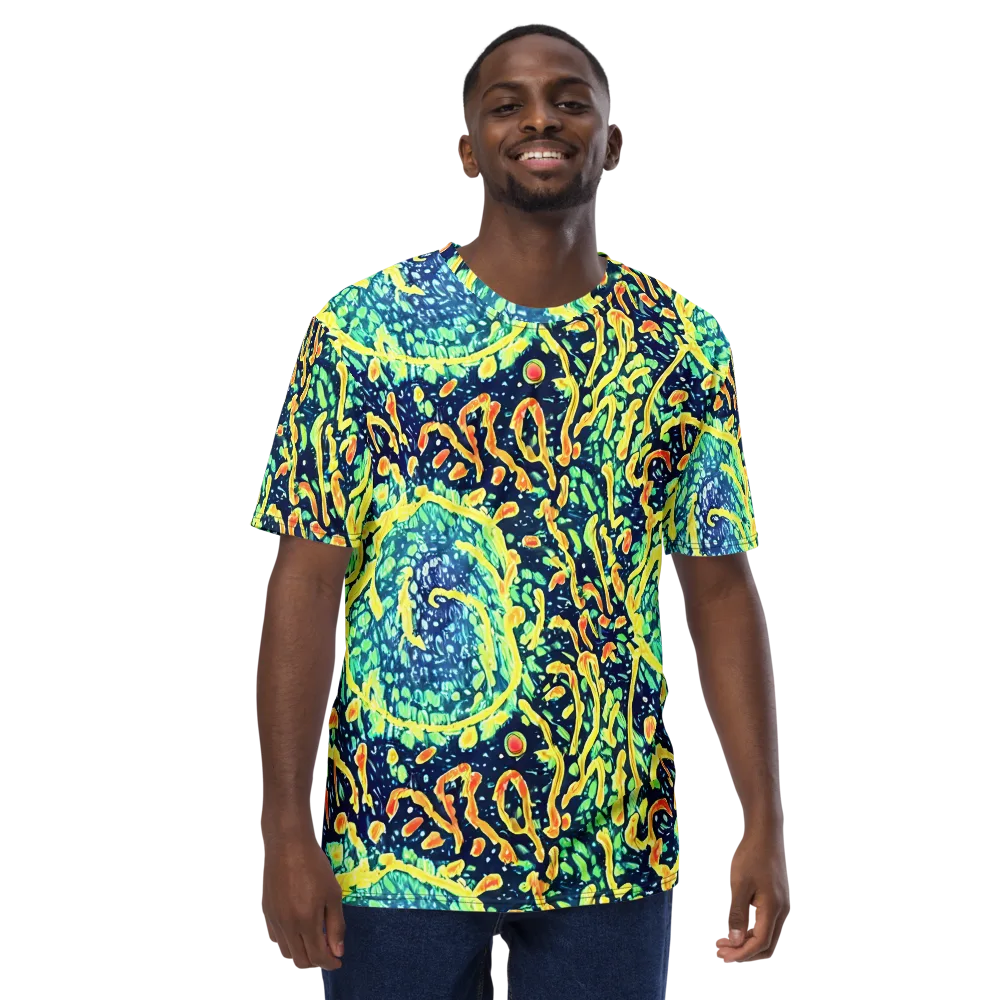 Vortex Glow on Men's Crew Neck T-Shirt — Front