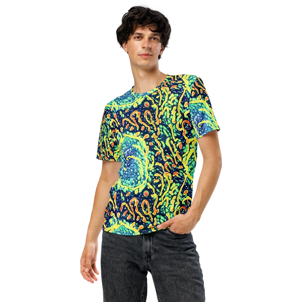 Vortex Glow on Men's Crew Neck T-Shirt — Front