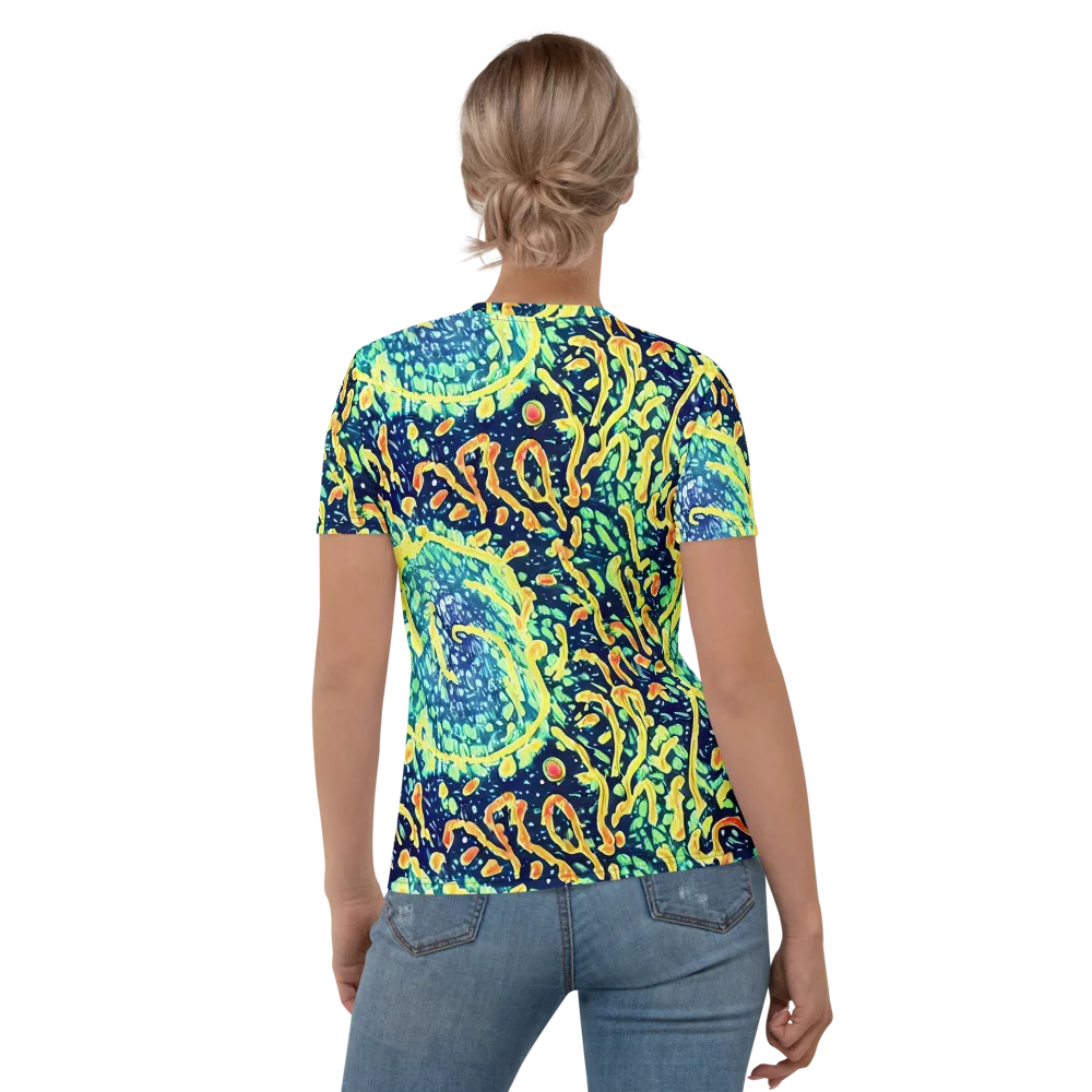 Vortex Glow on Women's Crew Neck T-Shirt — Back