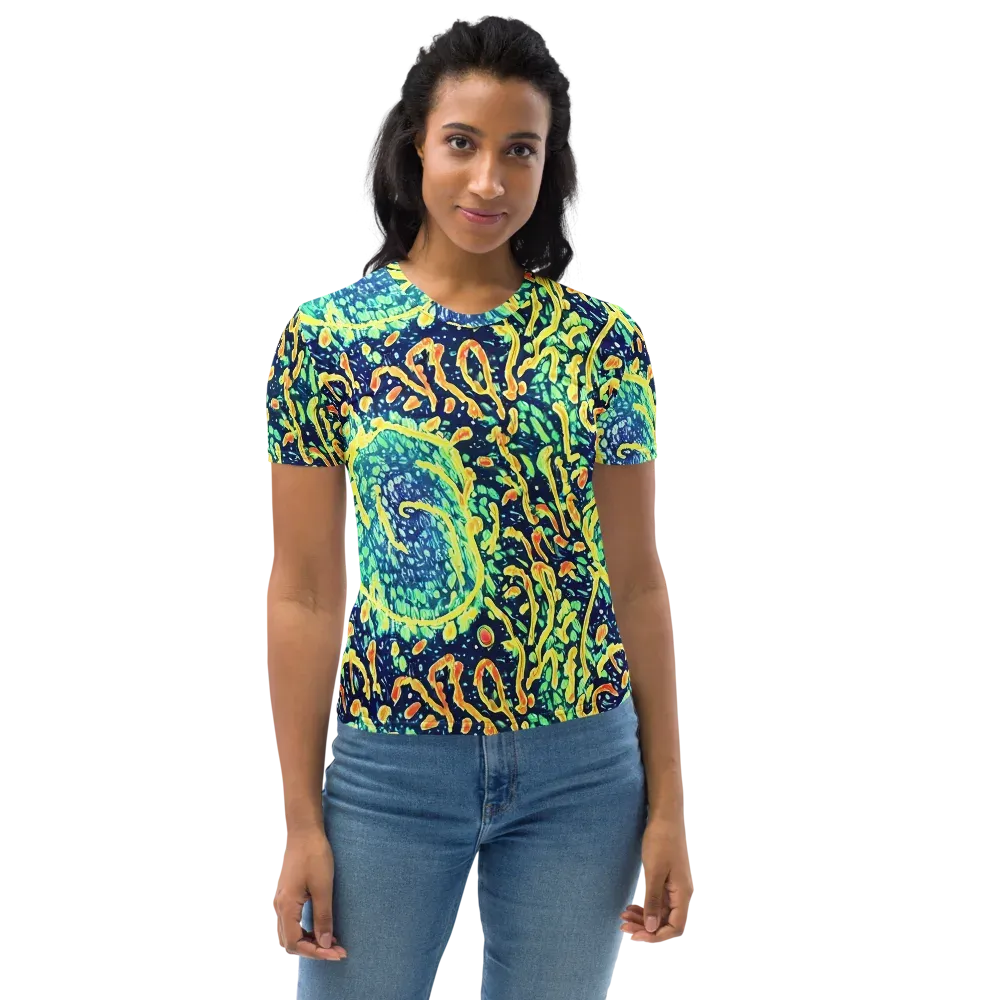 Vortex Glow on Women's Crew Neck T-Shirt — Front