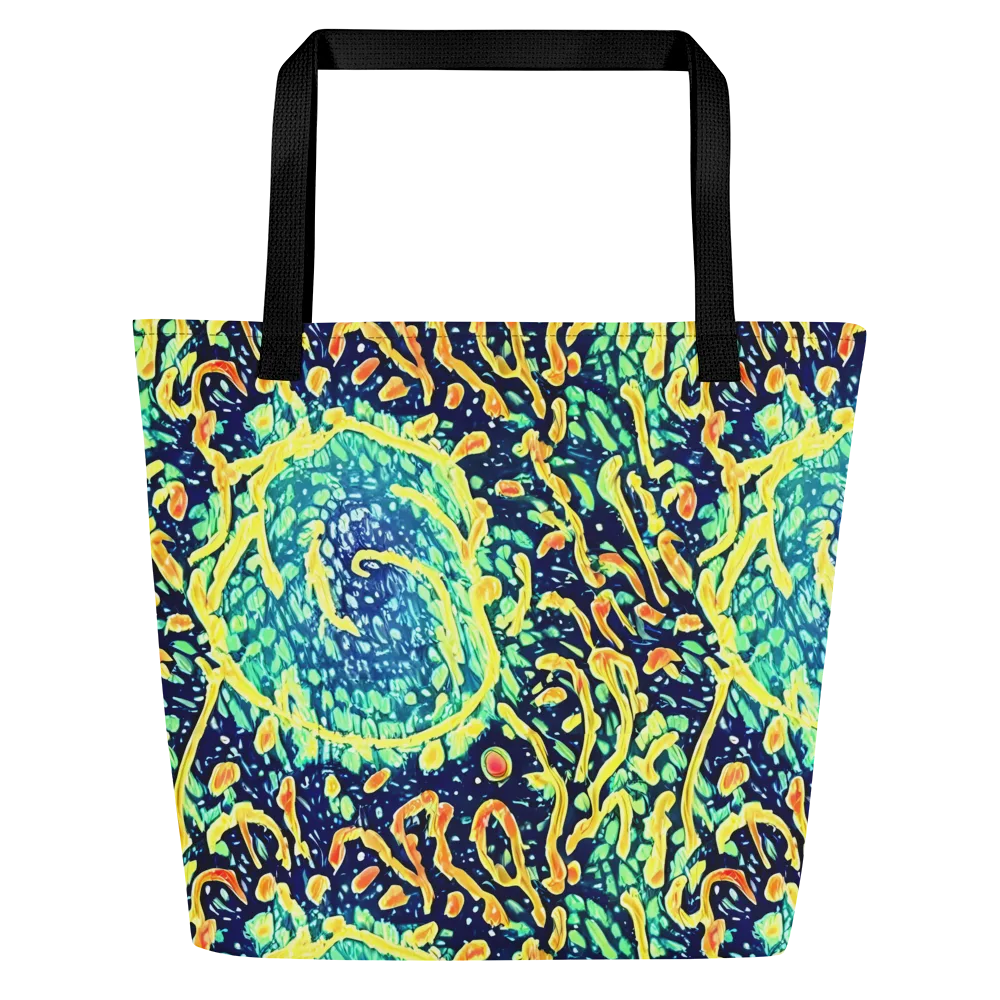 Vortex Glow on Large Tote Bag W/ Pocket — Front