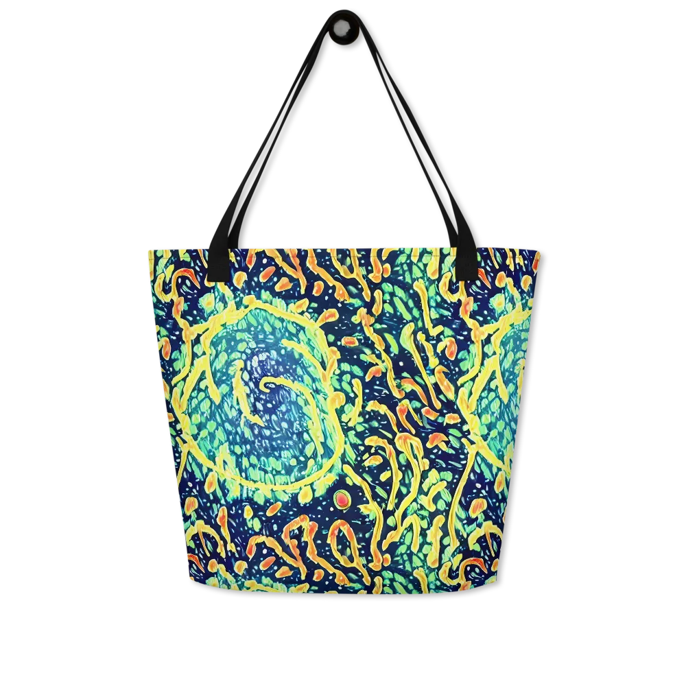 Vortex Glow on Large Tote Bag W/ Pocket — Front