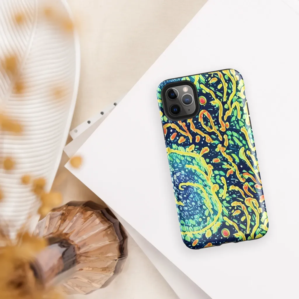 Vortex Glow on Tough Case for iPhone® — Front