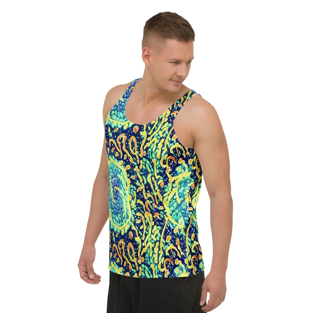 Vortex Glow on Men's Tank Top — Left Front