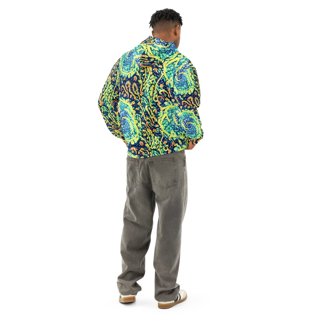 Vortex Glow on Cotton Hoodie — Back