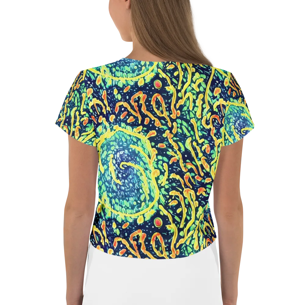 Vortex Glow on Crop Tee — Back