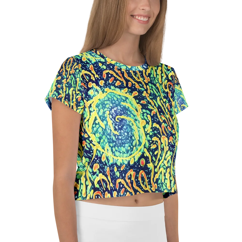 Vortex Glow on Crop Tee — Right
