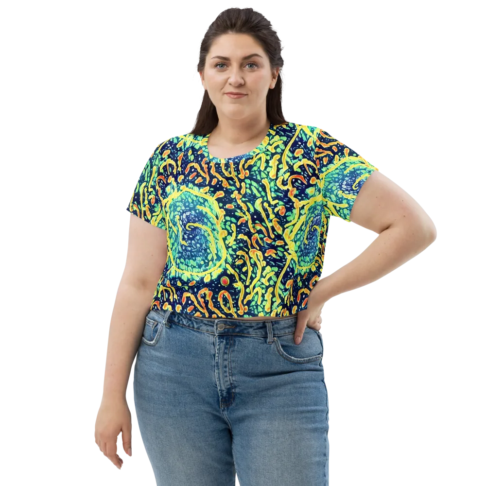 Vortex Glow on Crop Tee — Front