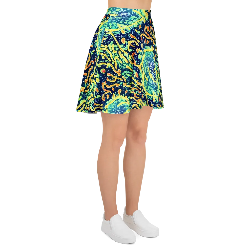 Vortex Glow on Skater Skirt — Right