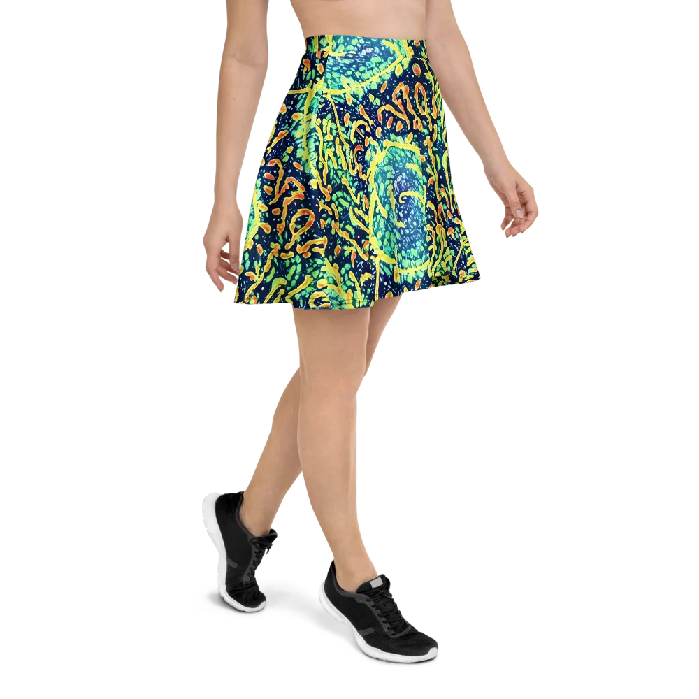 Vortex Glow on Skater Skirt — Right