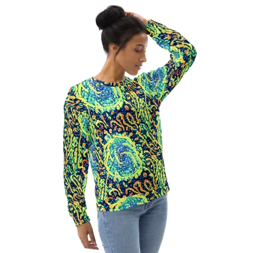 Vortex Glow on a Sweatshirt