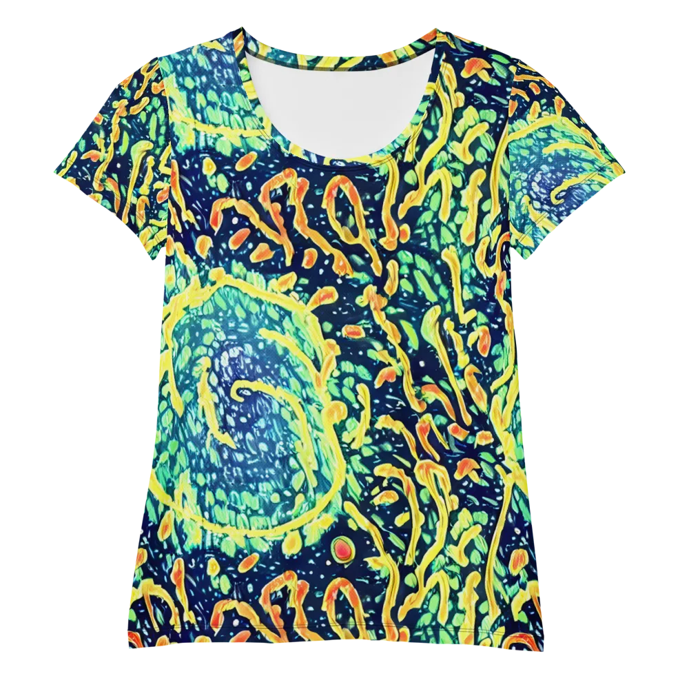 Vortex Glow on Women's Athletic T-Shirt — Front