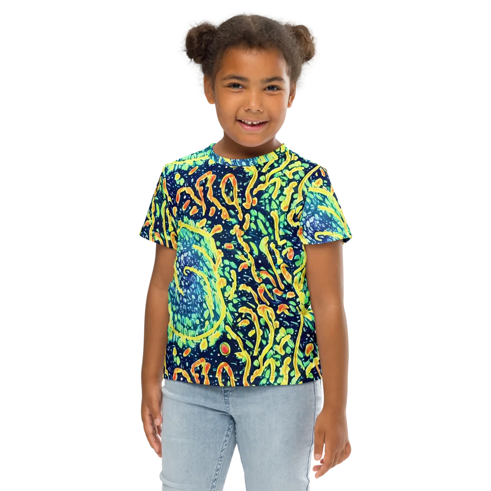 Vortex Glow on Kids Crew Neck T-Shirt — Front