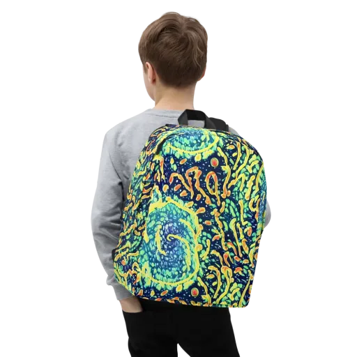 Vortex Glow on a Minimalist Backpack