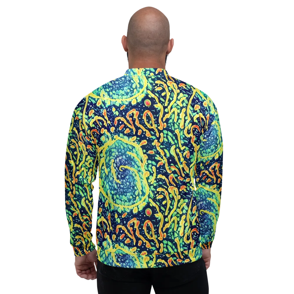 Vortex Glow on Bomber Jacket — Back