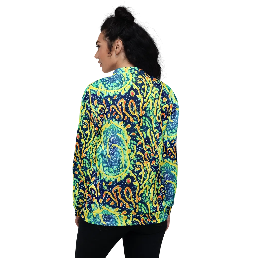 Vortex Glow on Bomber Jacket — Back