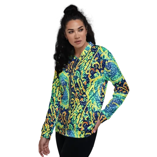 Vortex Glow on a Bomber Jacket