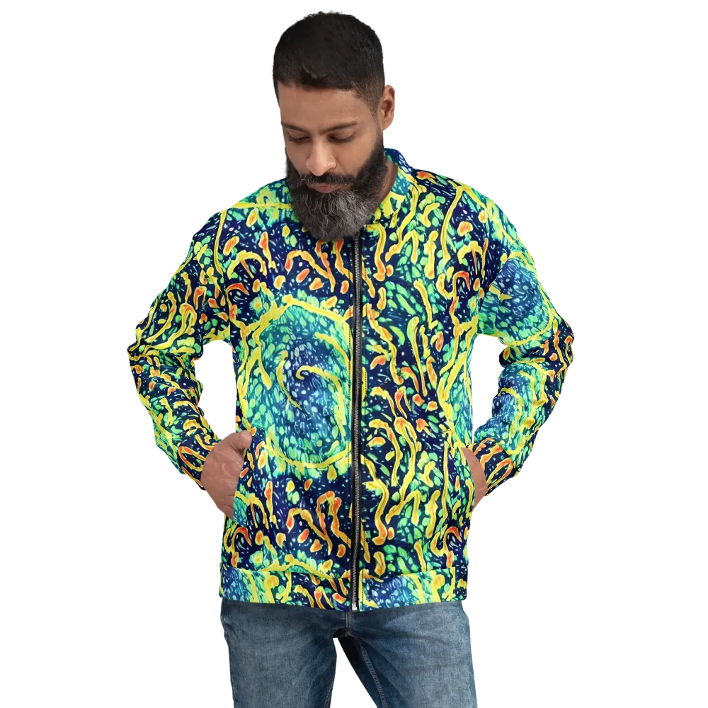 Vortex Glow on Bomber Jacket — Front