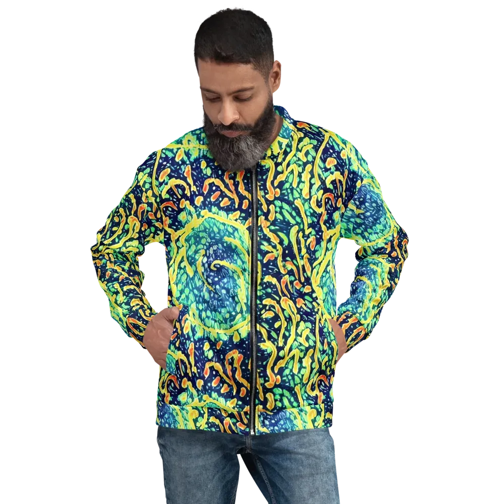 Vortex Glow on Bomber Jacket — Front