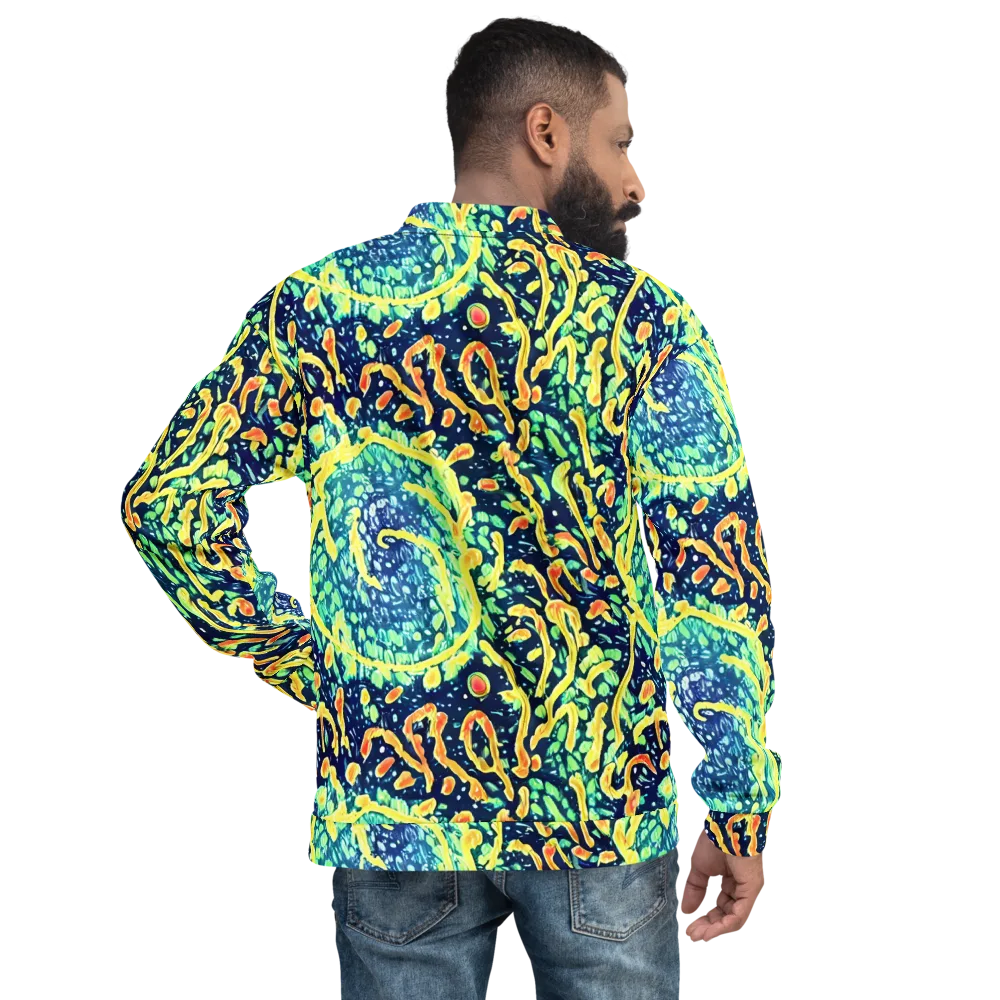 Vortex Glow on Bomber Jacket — Back