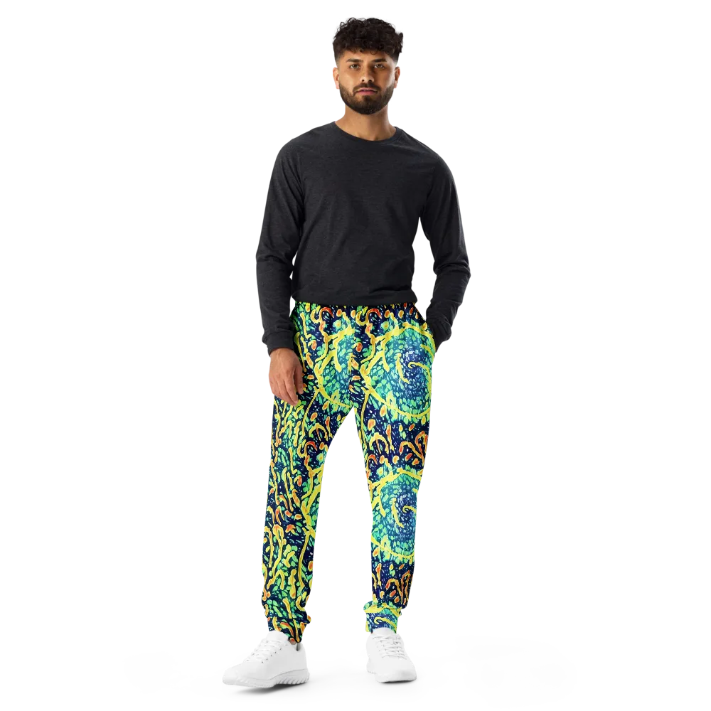 Vortex Glow on Men's Joggers — Front
