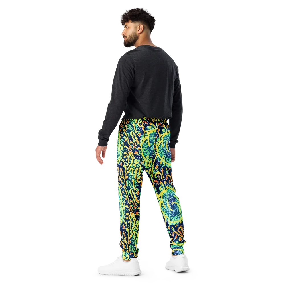 Vortex Glow on Men's Joggers — Back