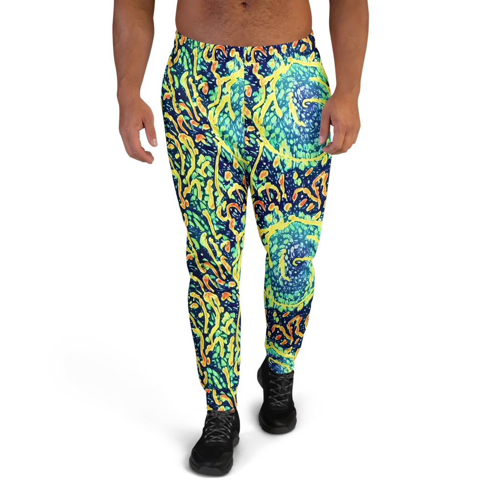 Vortex Glow on Men's Joggers — Front