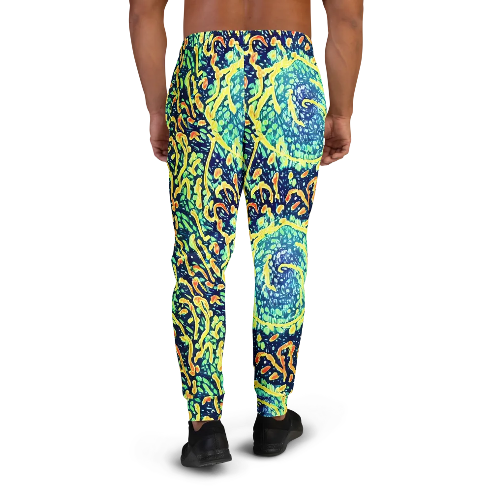 Vortex Glow on Men's Joggers — Back