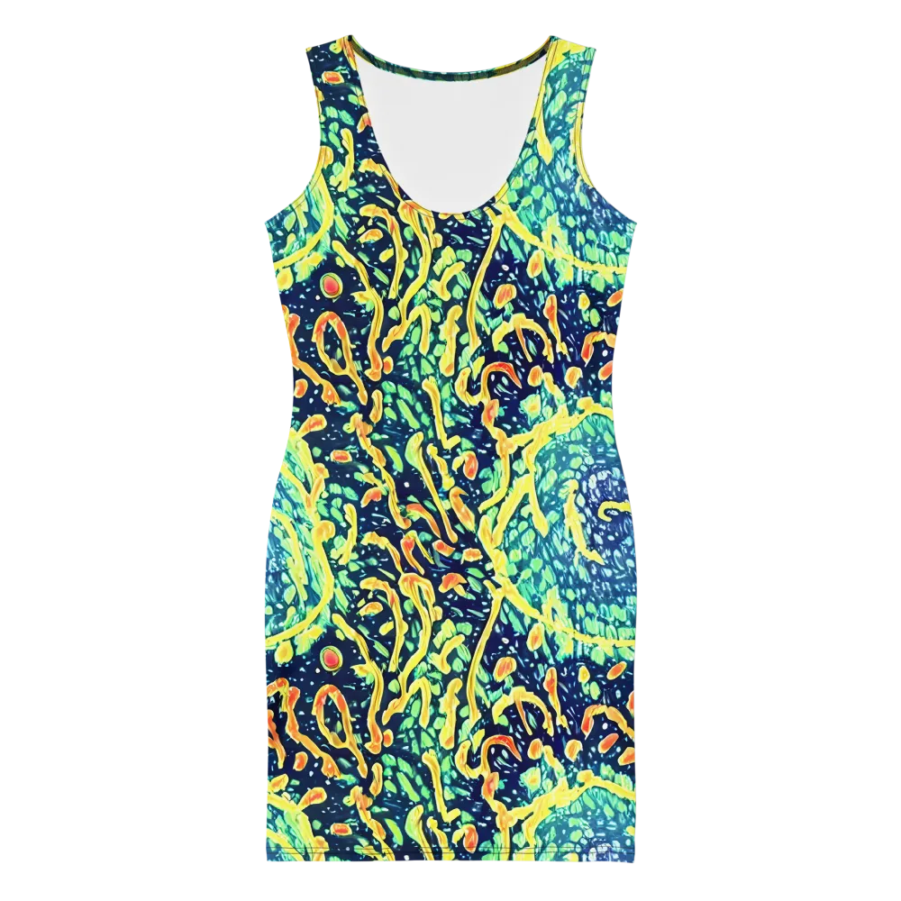 Vortex Glow on Bodycon Dress — Front