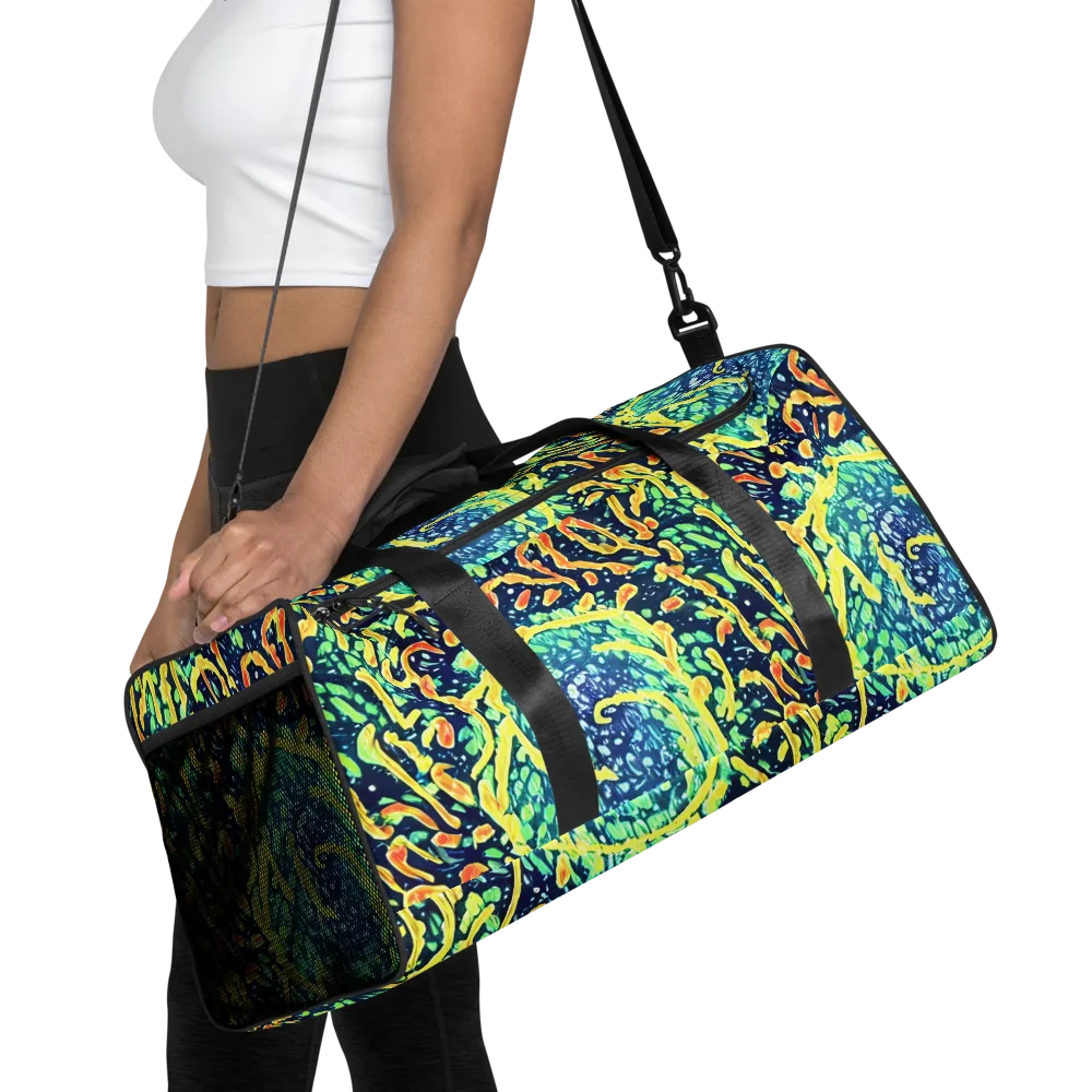 Vortex Glow on Duffle Bag — Front