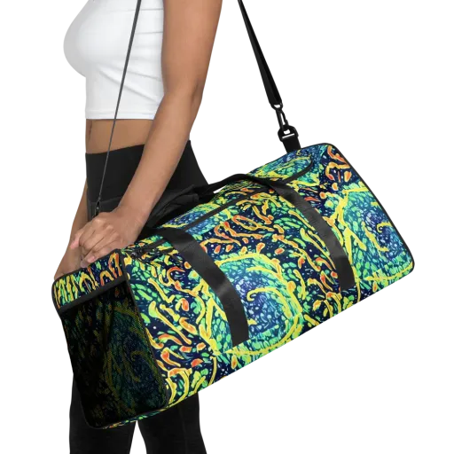 Vortex Glow on a Duffle Bag