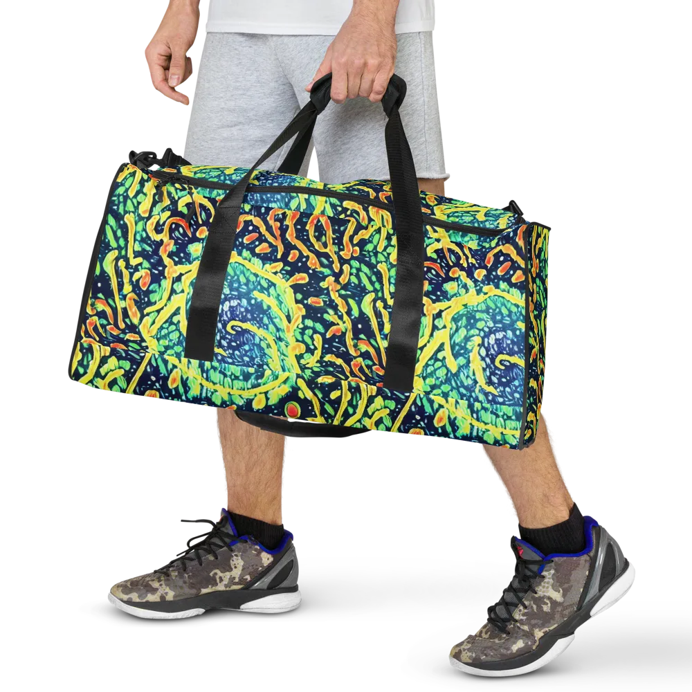 Vortex Glow on Duffle Bag — Front