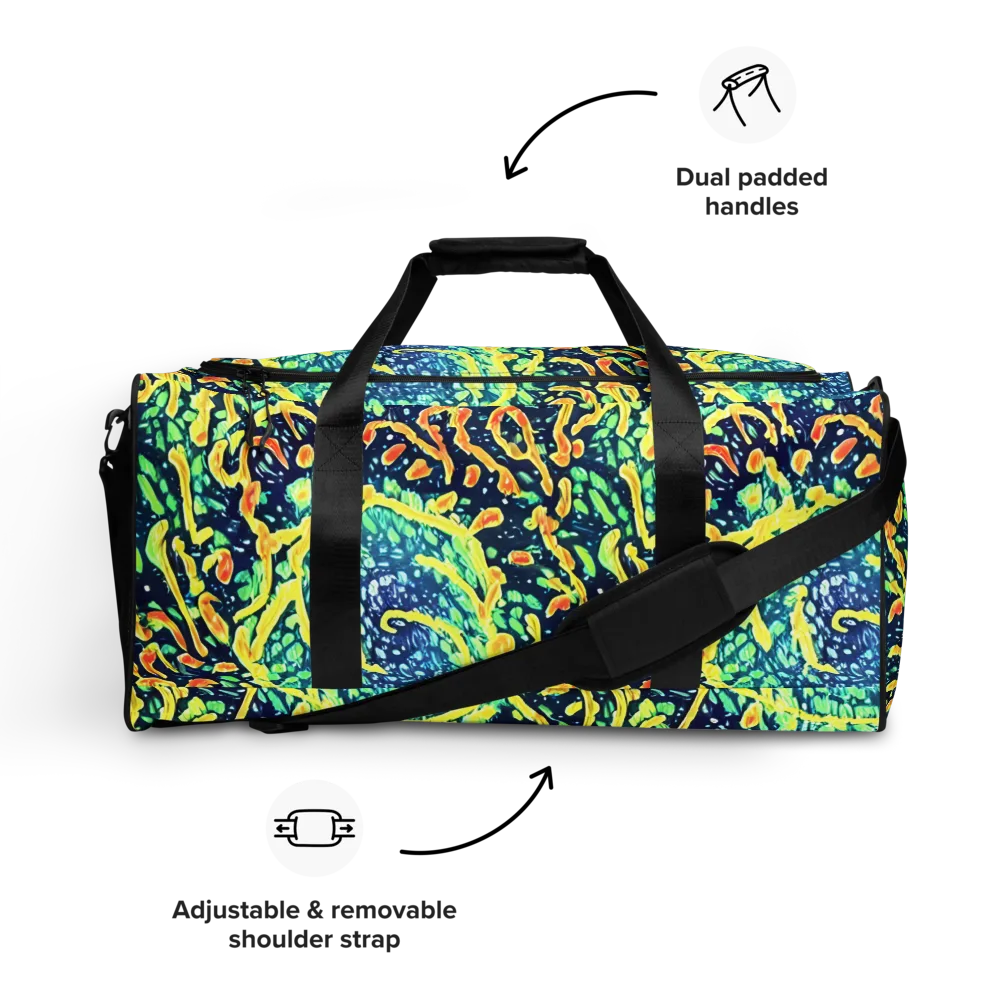 Vortex Glow on Duffle Bag — Front