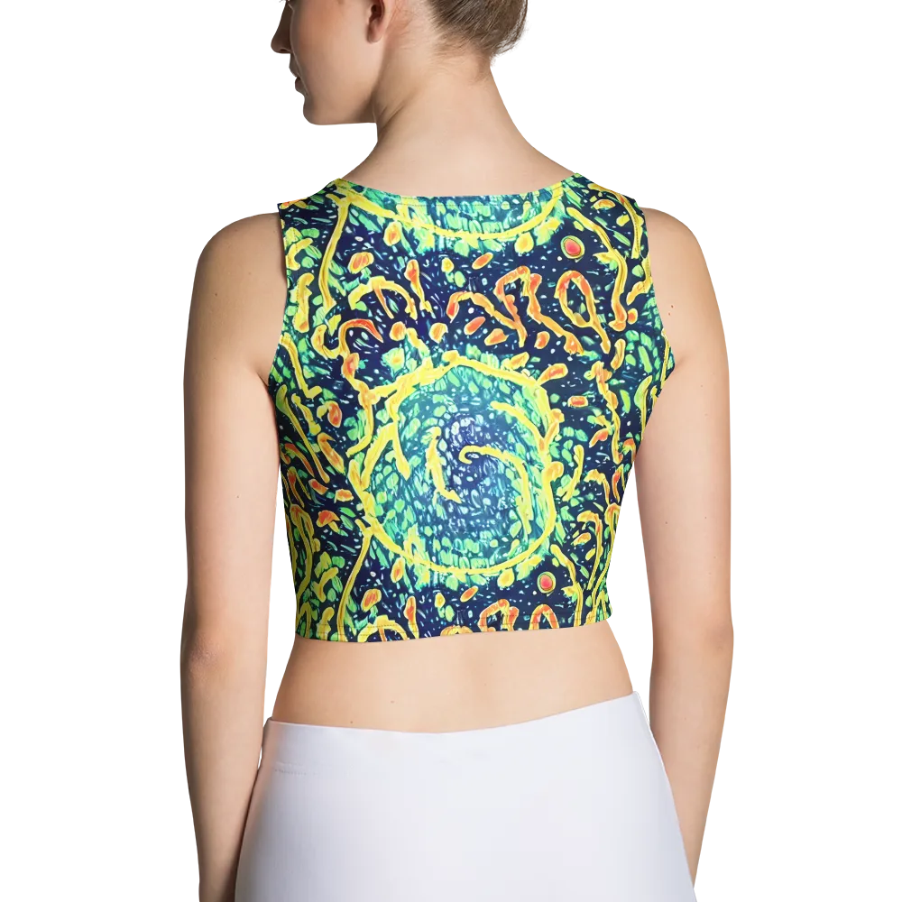 Vortex Glow on Crop Top — Back