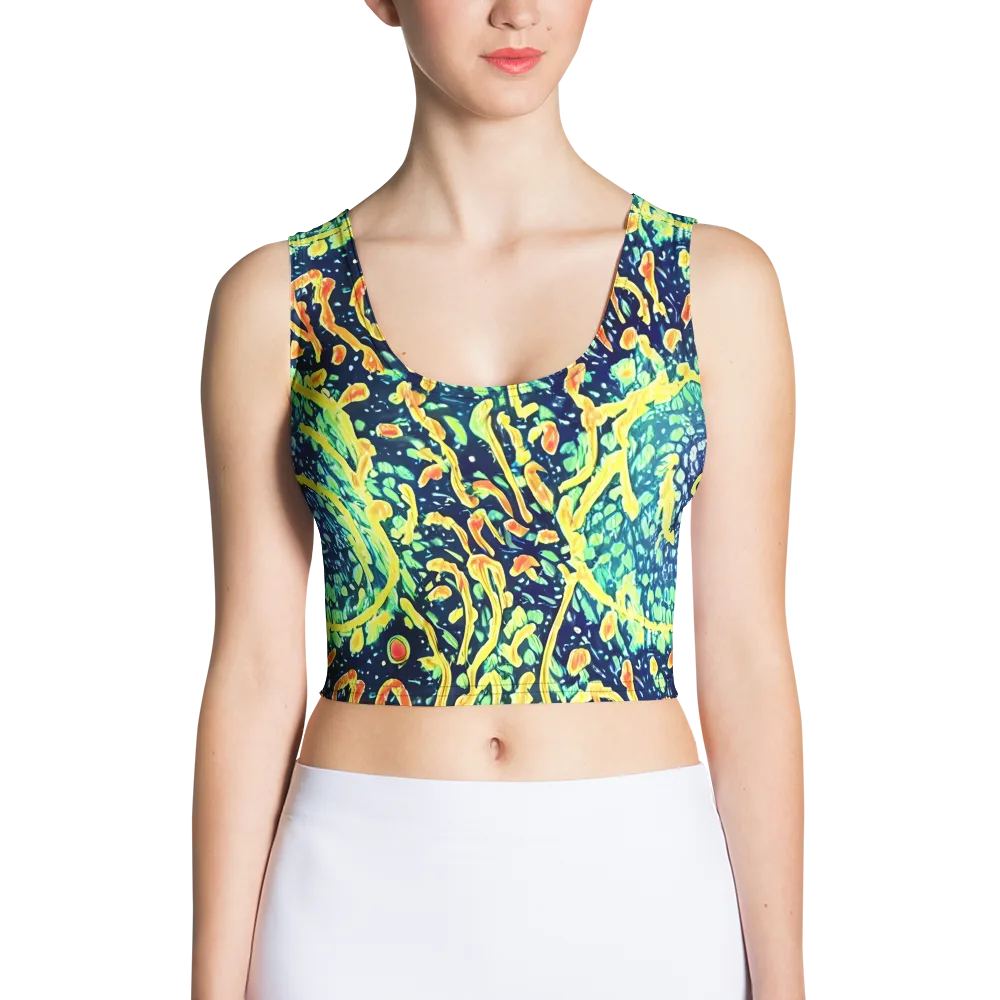 Vortex Glow on Crop Top — Front