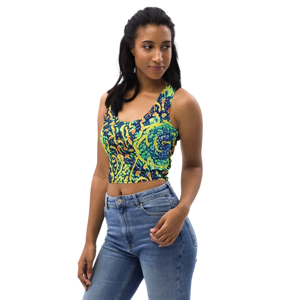 Vortex Glow on Crop Top — Left Front