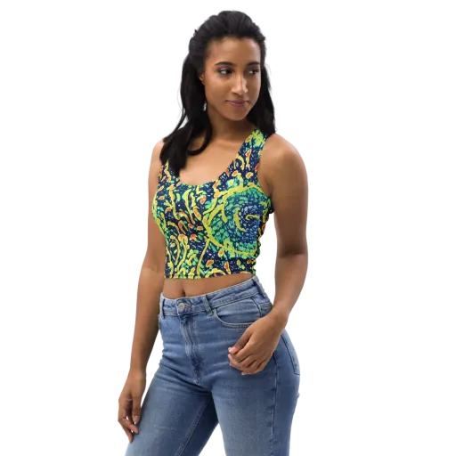Vortex Glow on a Crop Top