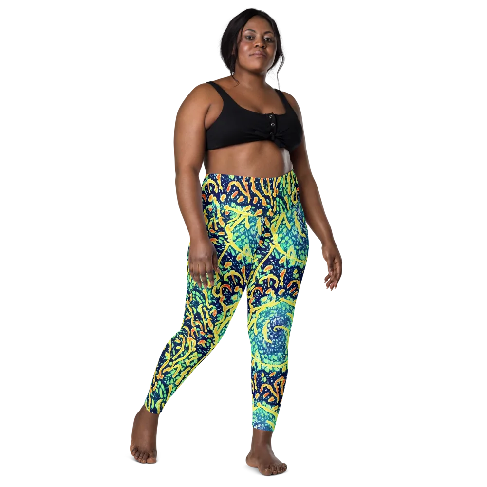 Vortex Glow on Leggings with Pockets — Front