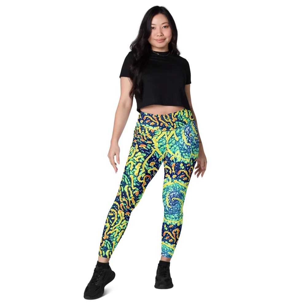 Vortex Glow on Leggings with Pockets — Front