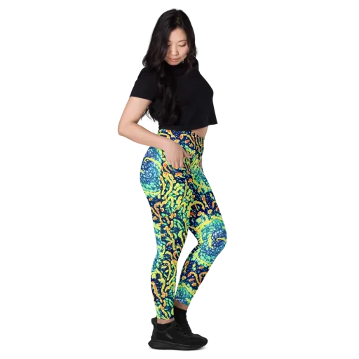 Vortex Glow on a Leggings with Pockets